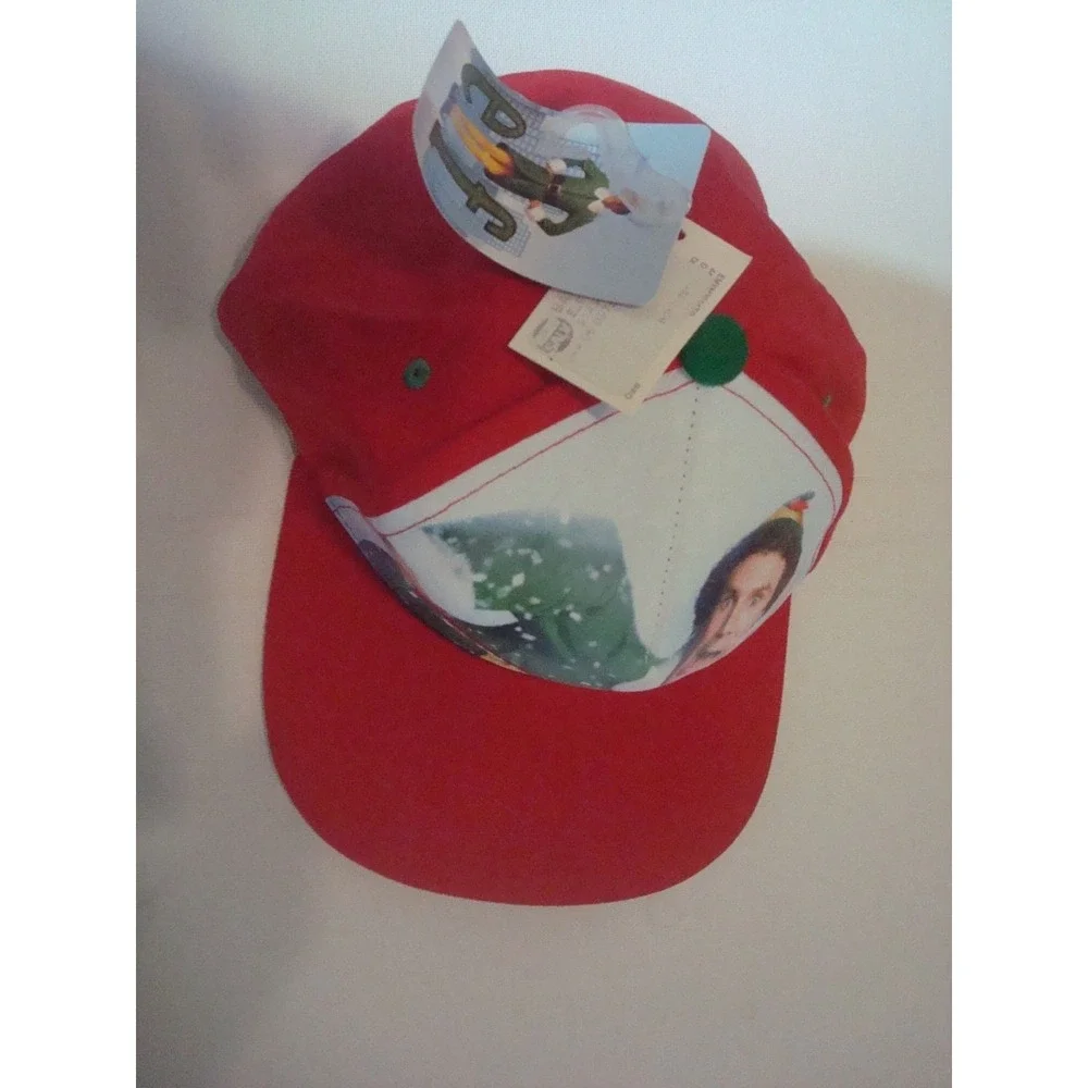 CHRISTMAS SANTA i know him elf  BEACH HAT CAP VINTAGE DEADSTOCK R2